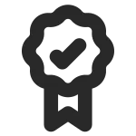 Certificate Badge SVG Icon